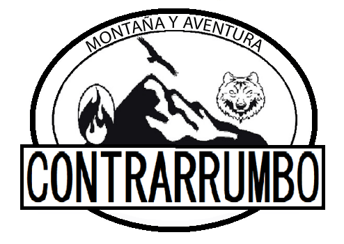 Logotipo empresa de turismo activo - Contrarrumbo