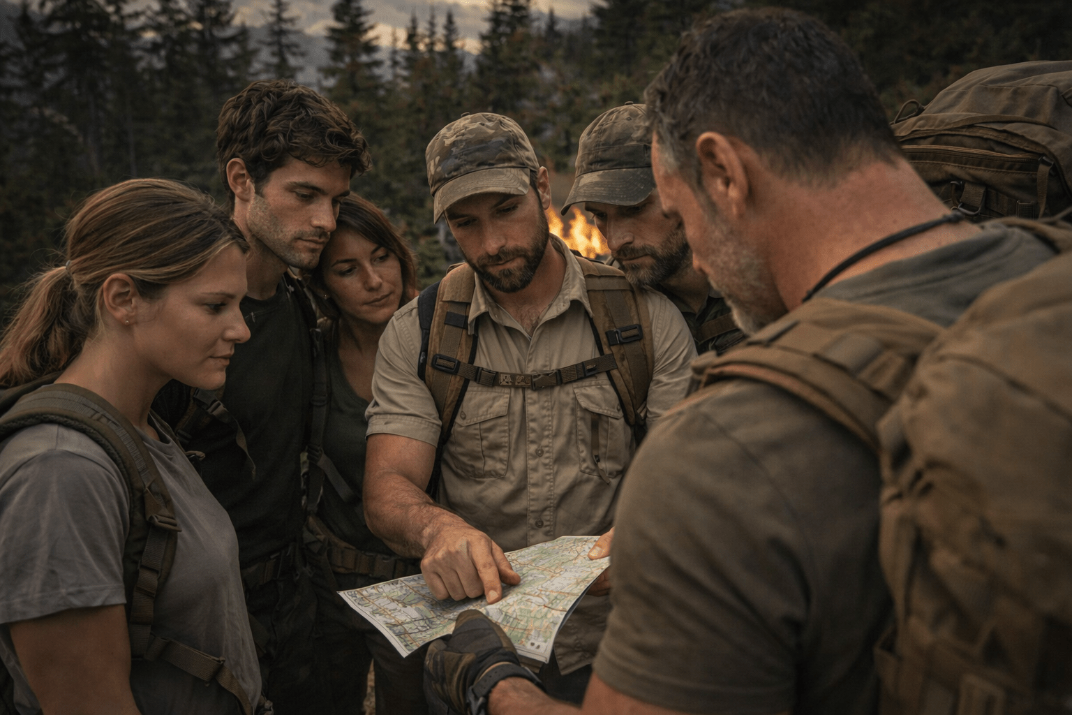 Curso básico de supervivencia de Notactical con formación práctica en entorno natural