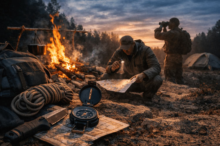Curso de supervivencia en entorno natural con equipo y mochila