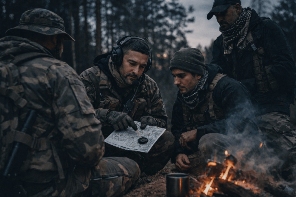 Formación práctica en supervivencia y orientación impartida por instructores en entorno natural